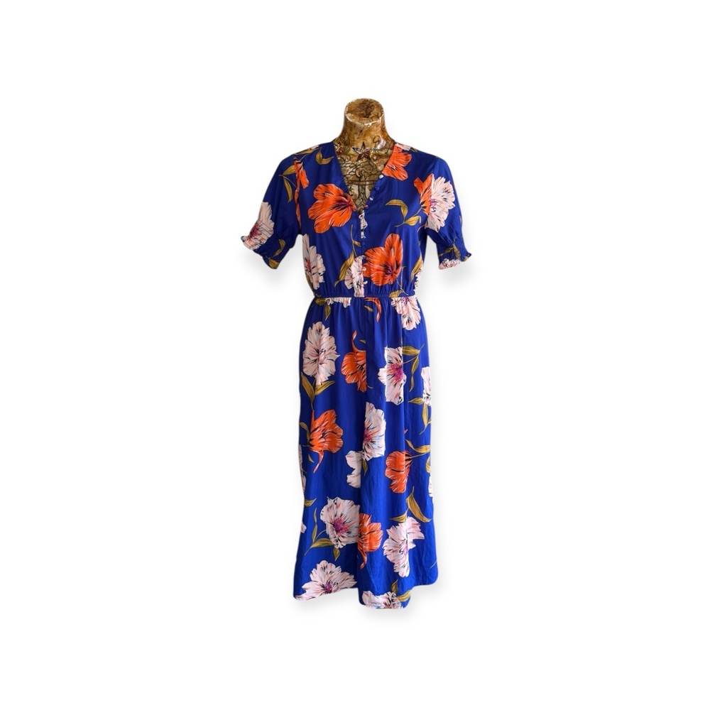 Influence dress maxi floral dress stretch waist Sz 10 medium